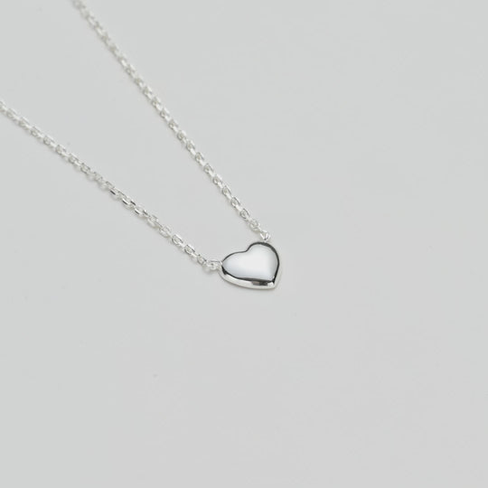 Sterling Silver Heart Necklace Video