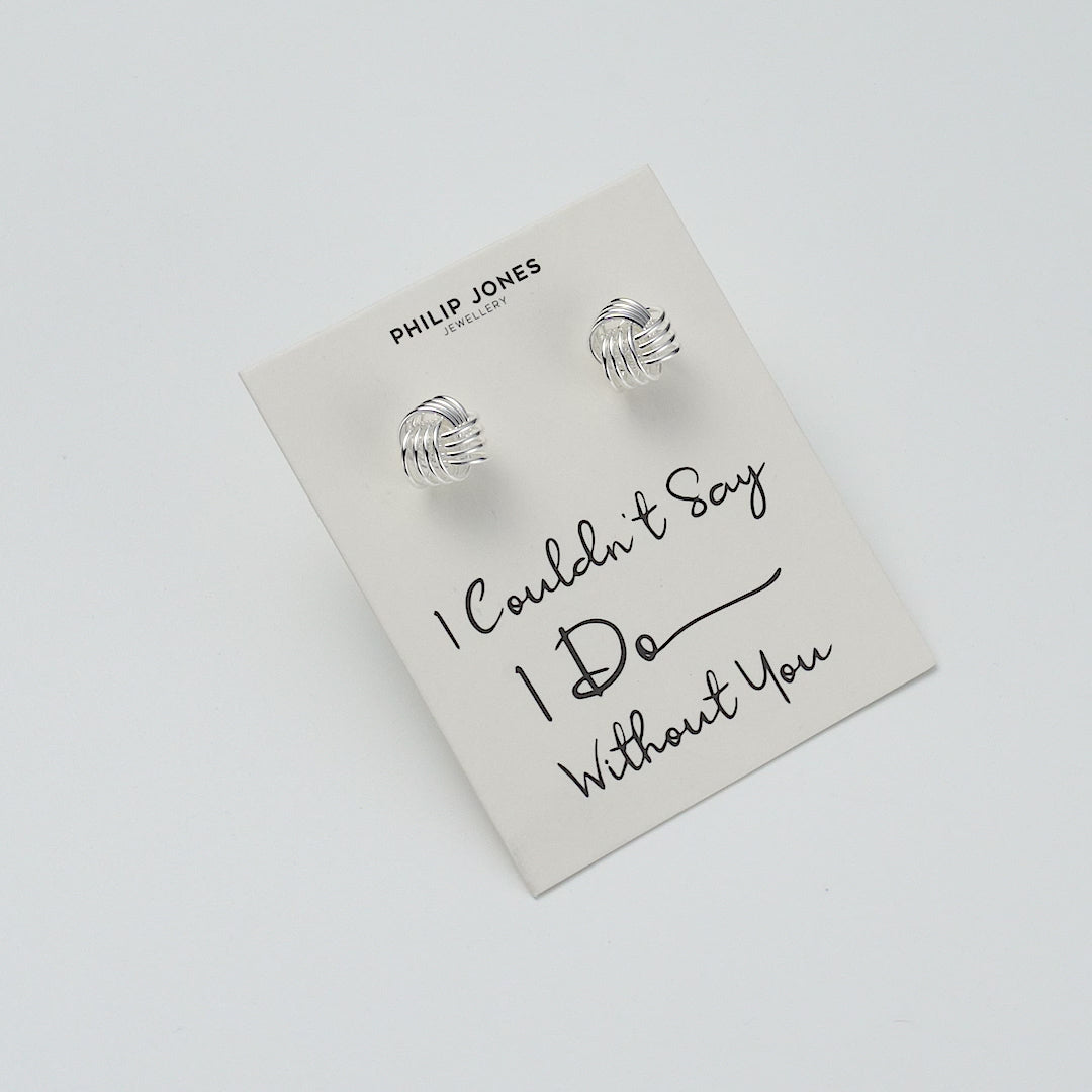I Couldn't Say I Do Without You Wedding Knot Cufflinks