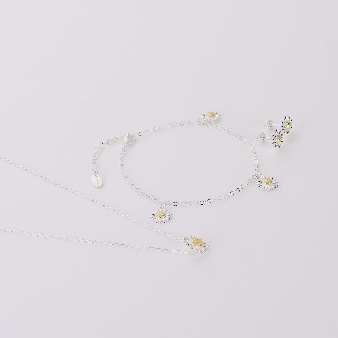 3pc Daisy Bracelet Set