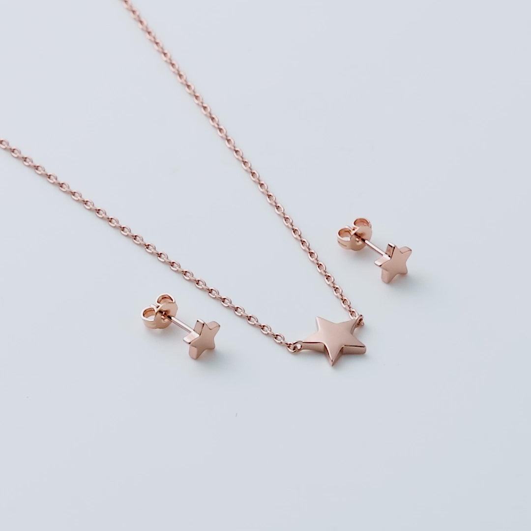 Rose Gold Plated Star Set