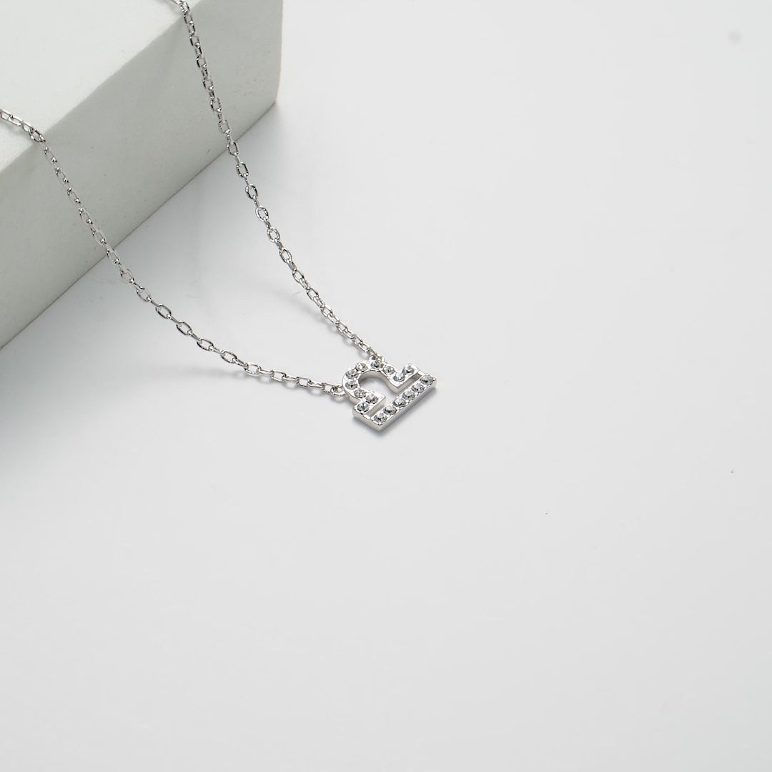 Libra Zodiac Star Sign Necklace Created with Zircondia® Crystals