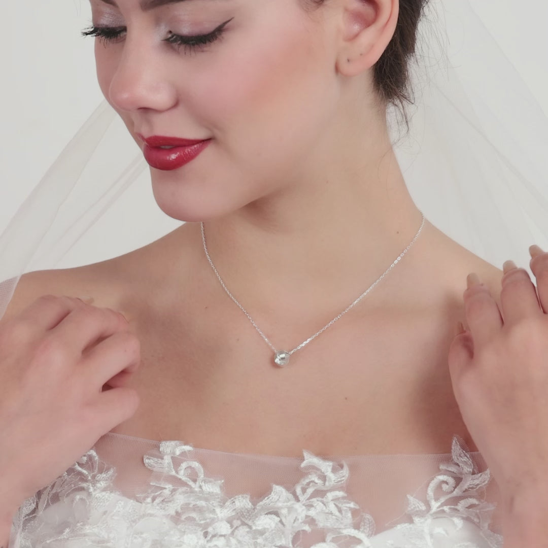 Sterling Silver Bridal Knot Necklace