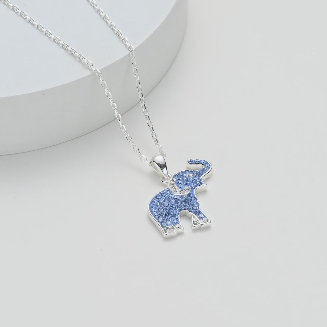 Elephant Necklace with Zircondia® Crystals Video