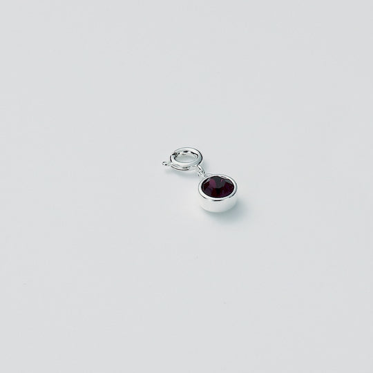 June (Alexandrite) Birthstone Charm Created with Zircondia® Crystals