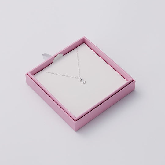 Kid's Sterling Silver Letter Z Initial Necklace