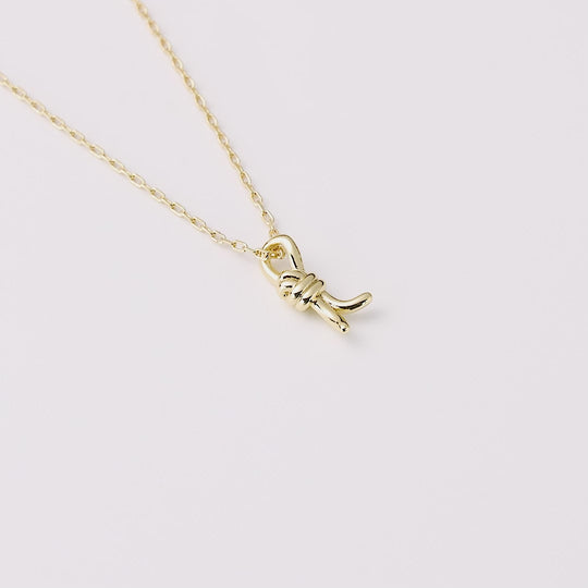 18k Gold Plated Knot Necklace
