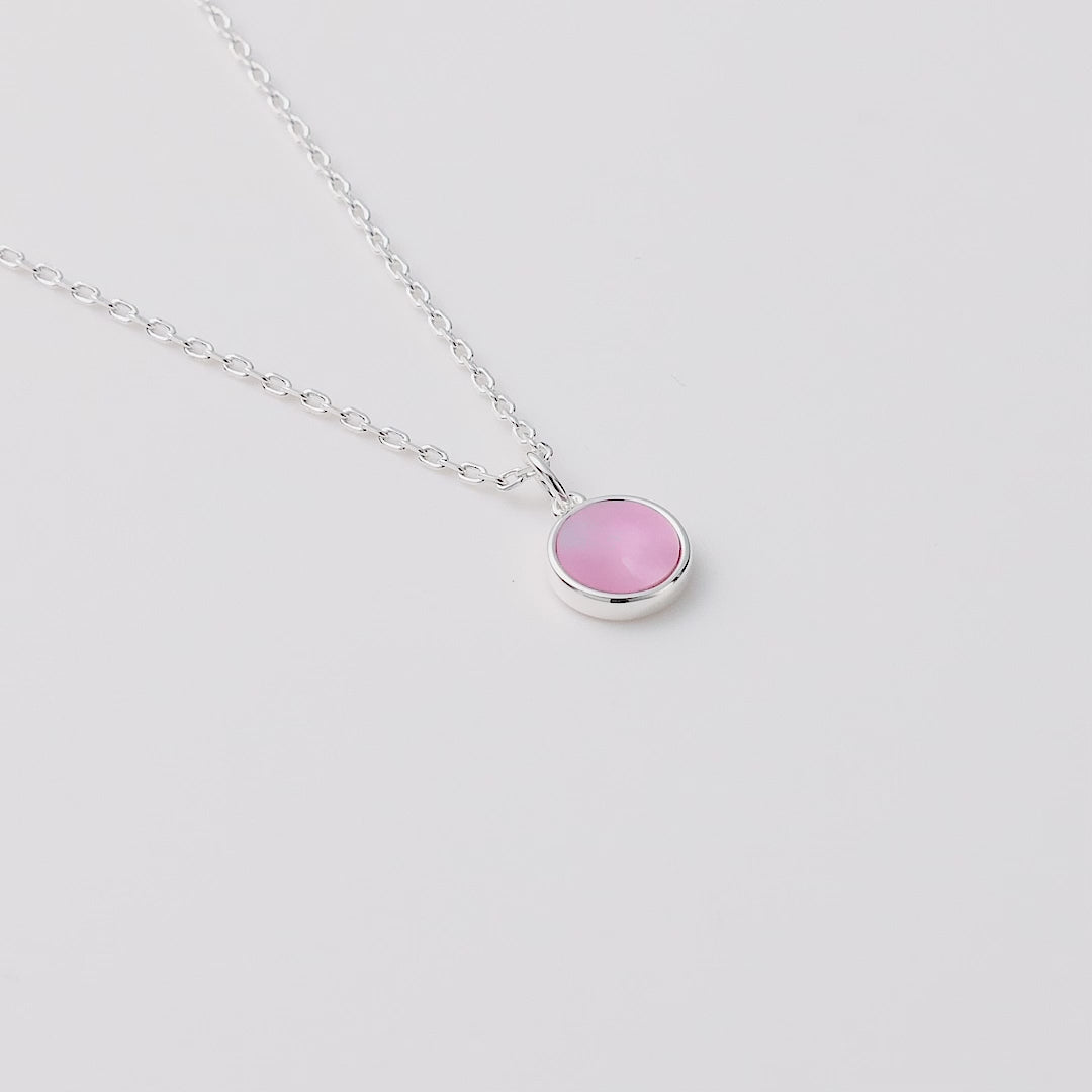Pink Mother of Pearl Necklace