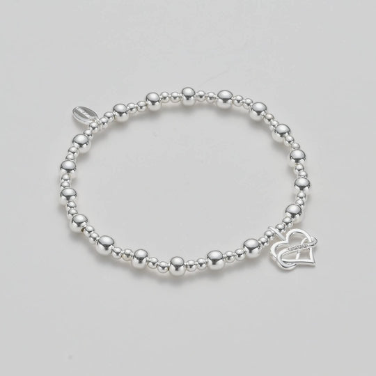 Silver Plated True Friends Quote Stretch Bracelet with Gift Box Video