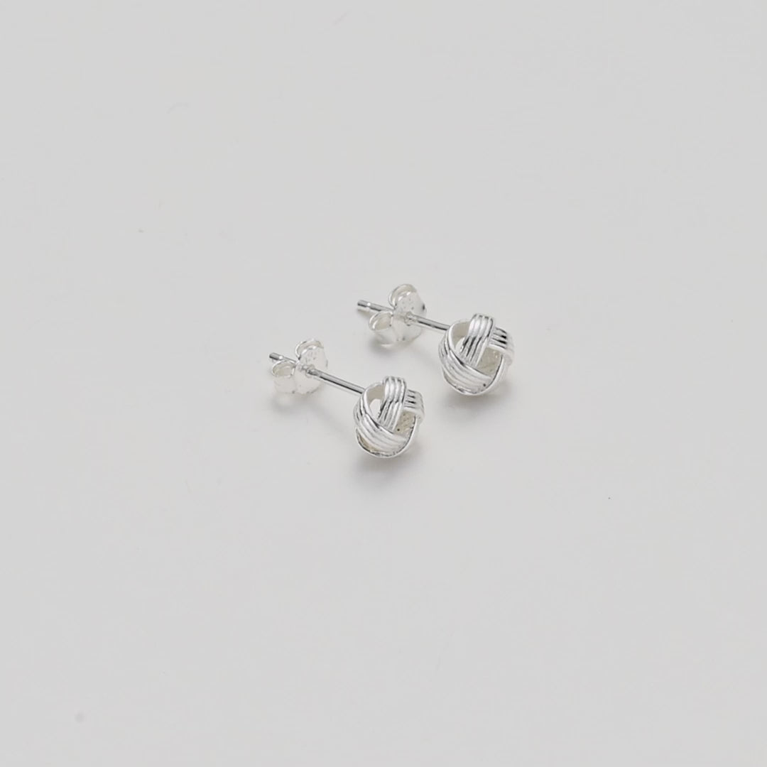 Sterling Silver Knot Earrings Video
