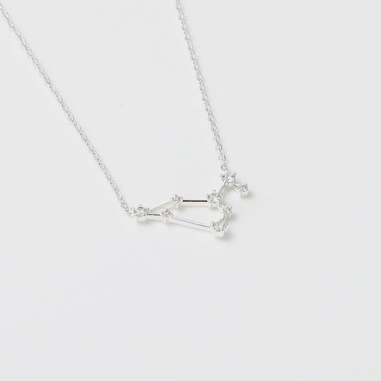 Leo Star Sign Zodiac Constellation Necklace with Zircondia® Crystals