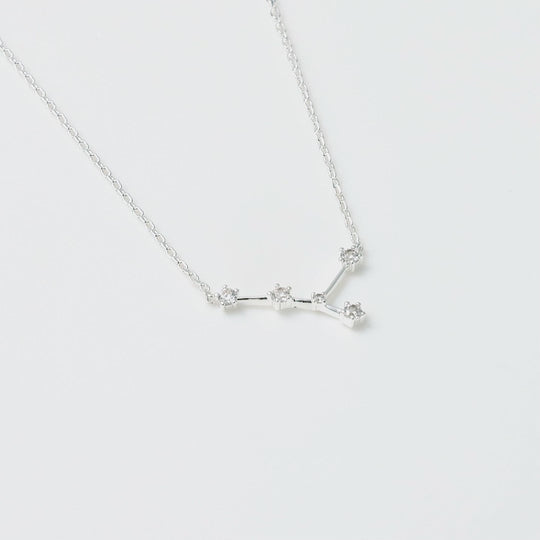 Cancer Star Sign Zodiac Constellation Necklace with Zircondia® Crystals