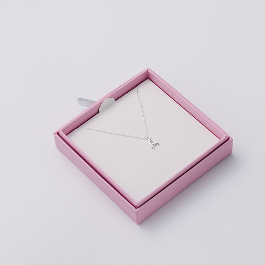 Kid's Sterling Silver Letter A Initial Necklace