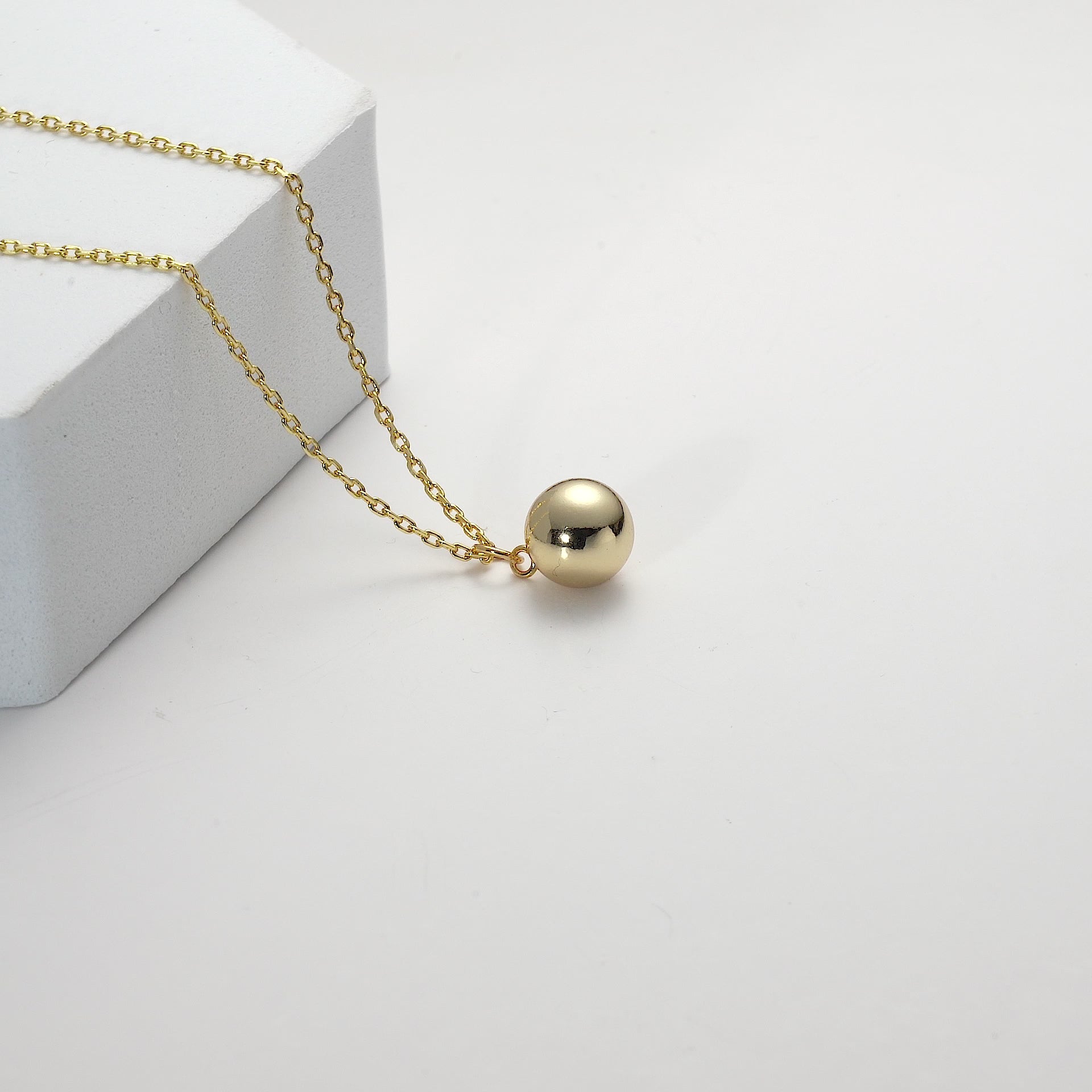 Gold Plated Ball Necklace