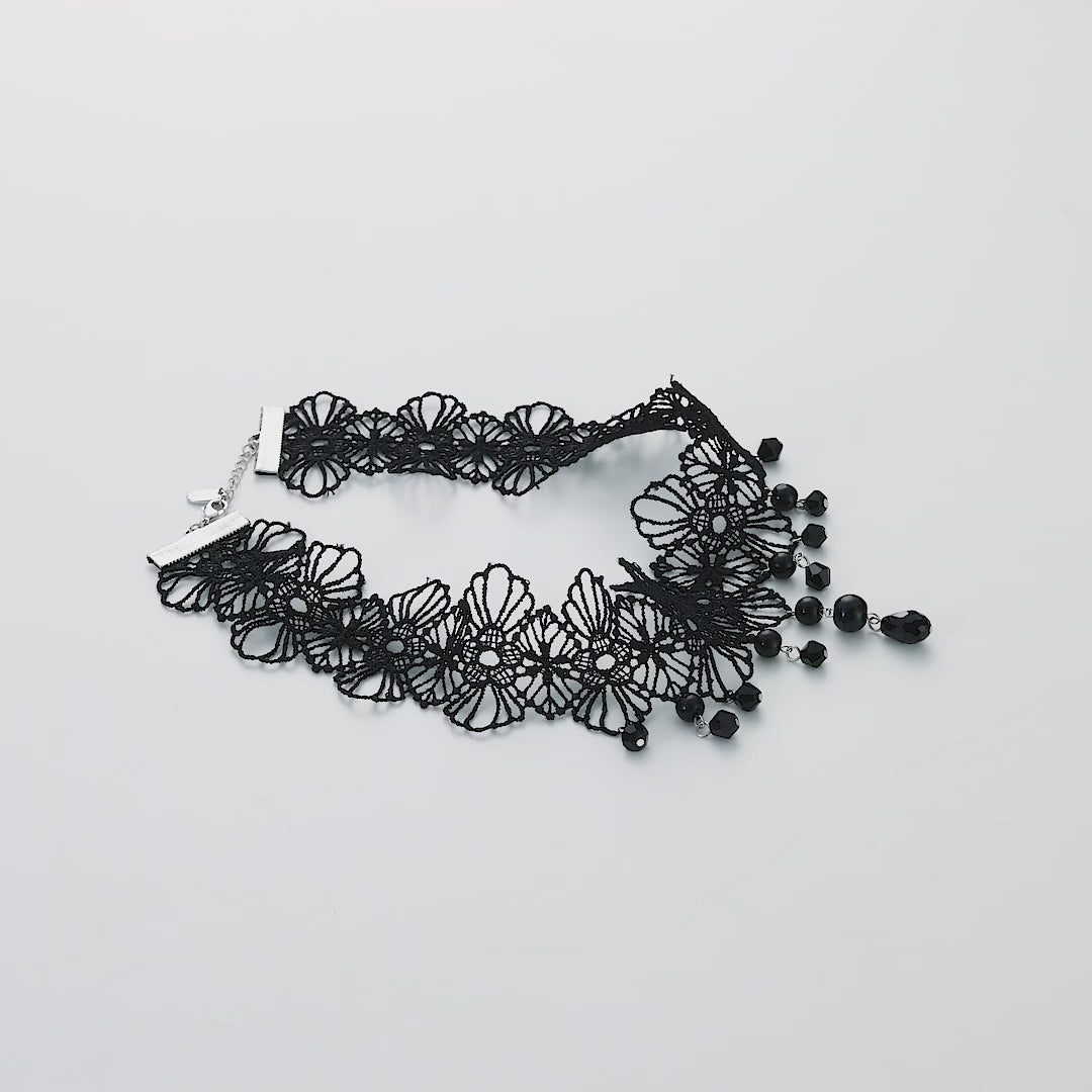 Black Crystal Choker Necklace