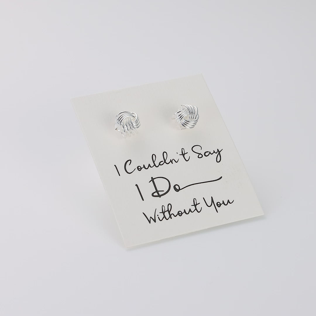 I Couldn't Say I Do Without You Knot Cufflinks