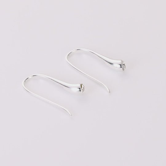 Sterling Silver Teardrop Earrings Created with Zircondia® Crystals