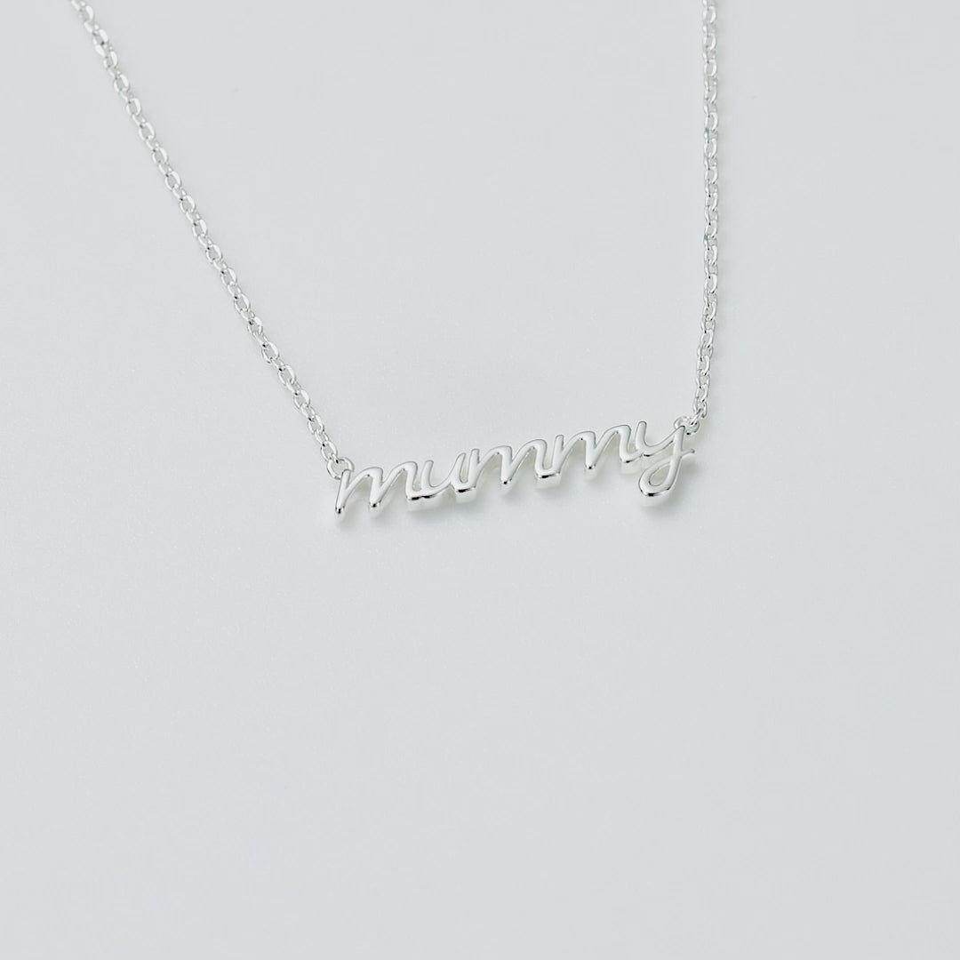 Silver Plated Mummy Necklace