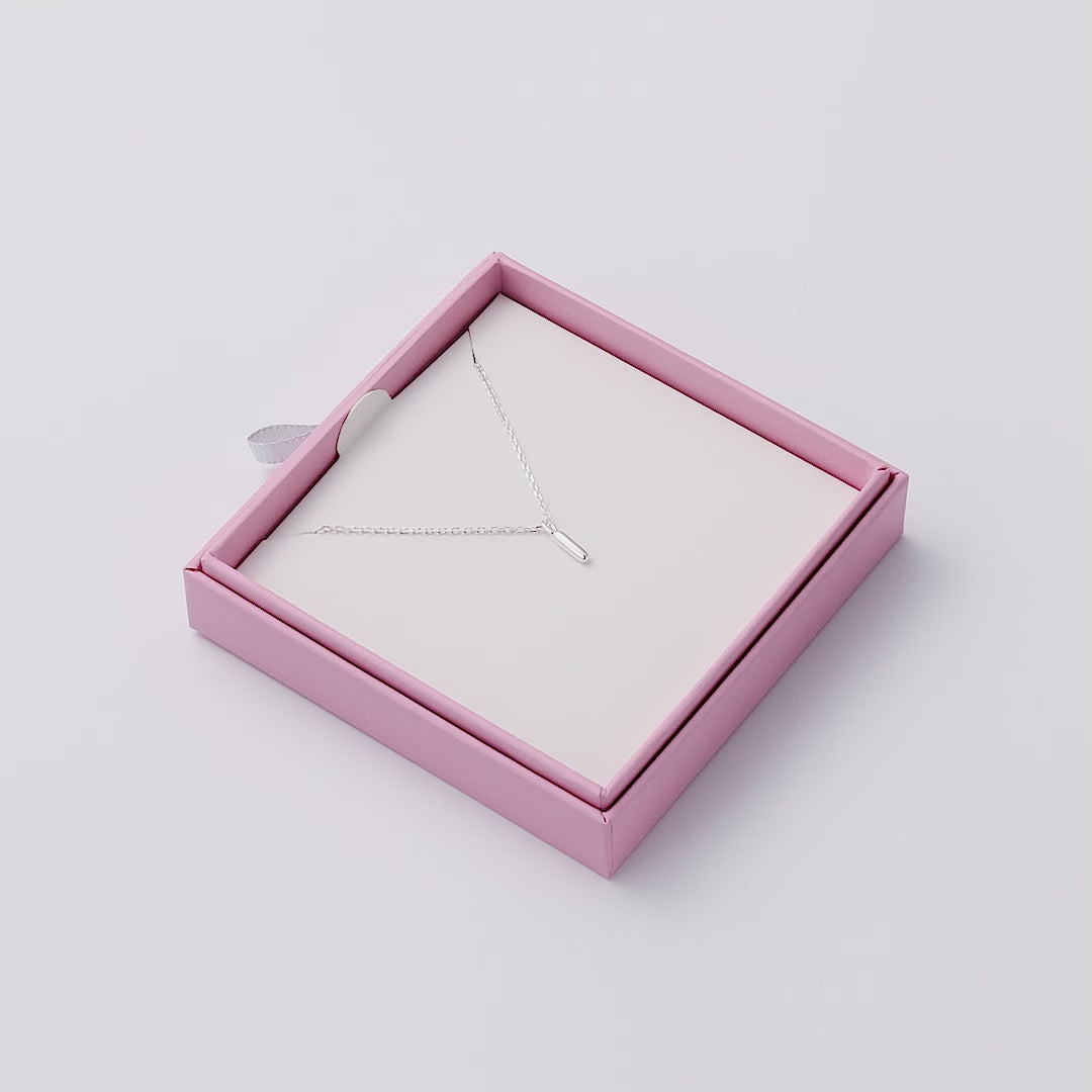 Kid's Sterling Silver Letter I Initial Necklace
