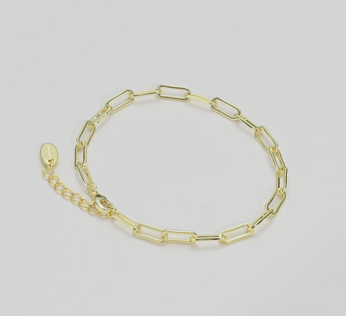 Gold Plated Paperclip Bracelet Video