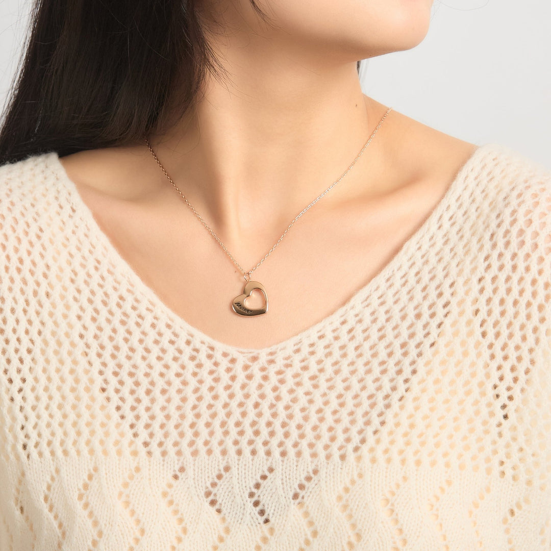 Rose Gold Plated Mother and Daughter Necklace Set with Quote Card - Philip Jones Jewellery