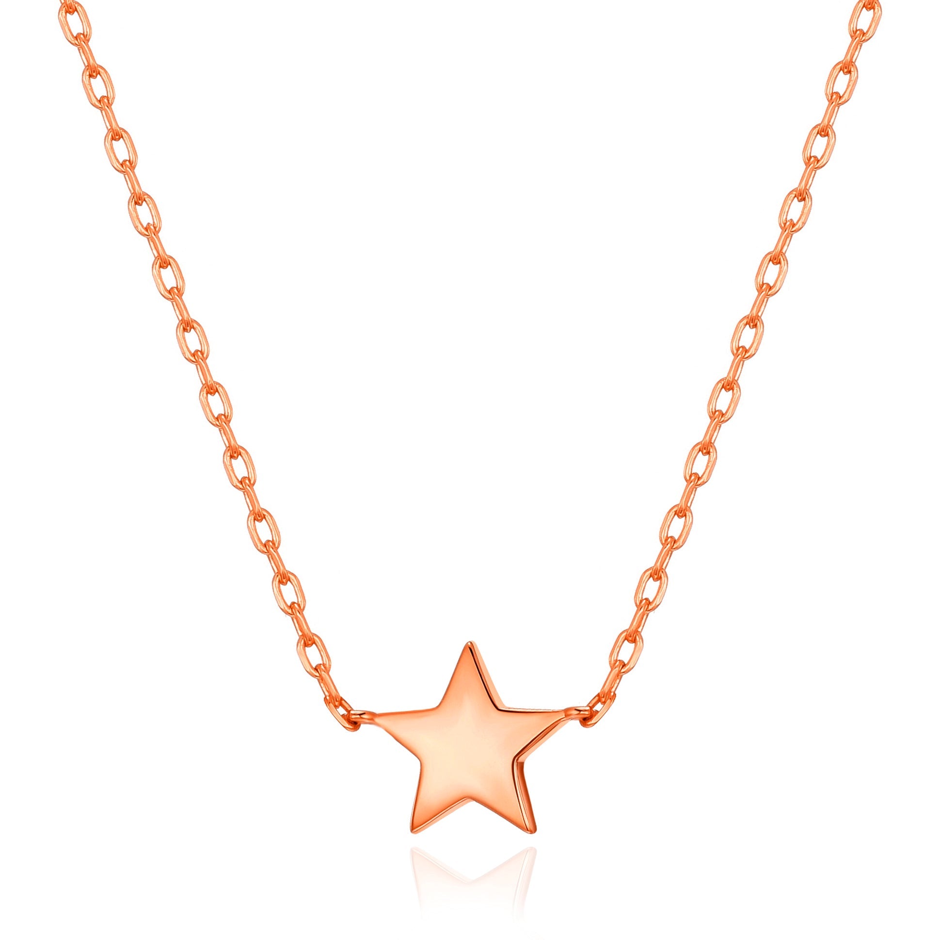 Rose Gold Plated Star Necklace with Quote Card - Philip Jones Jewellery