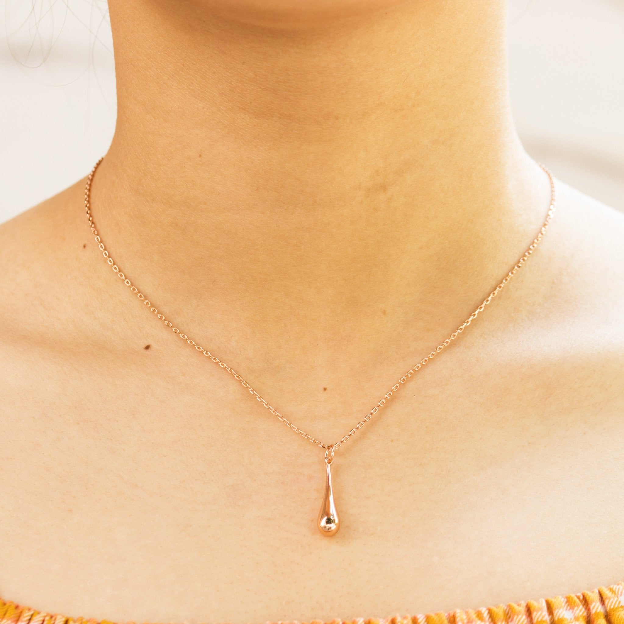 Rose Gold Plated Teardrop Set - Philip Jones Jewellery