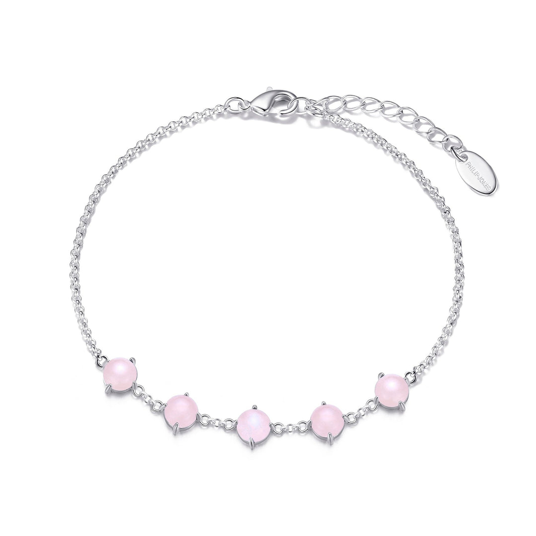 Rose Quartz Gemstone Bracelet - Philip Jones Jewellery