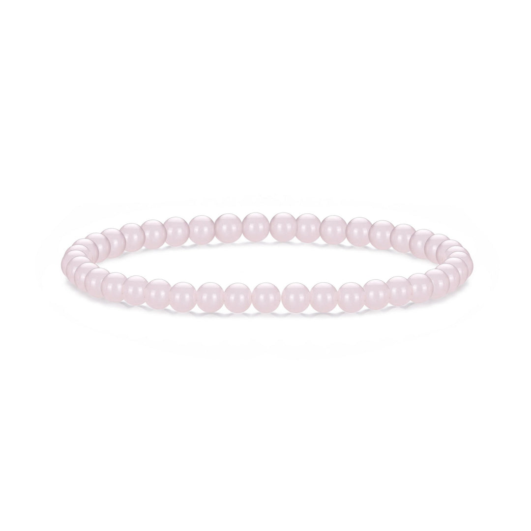 Rose Quartz Mini Beaded Gemstone Stretch Bracelet - Philip Jones Jewellery