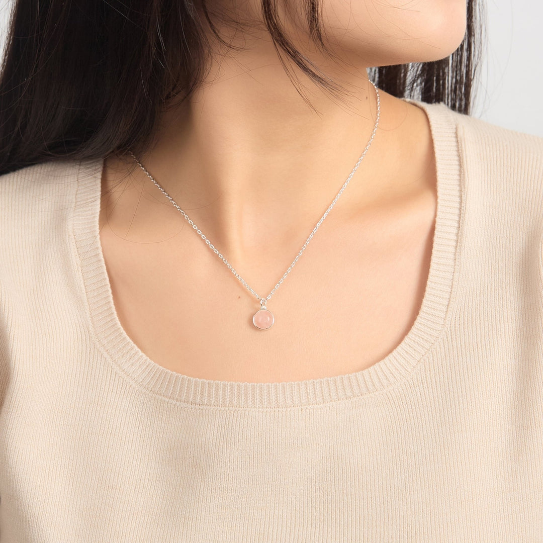 Rose Quartz Necklace - Philip Jones Jewellery