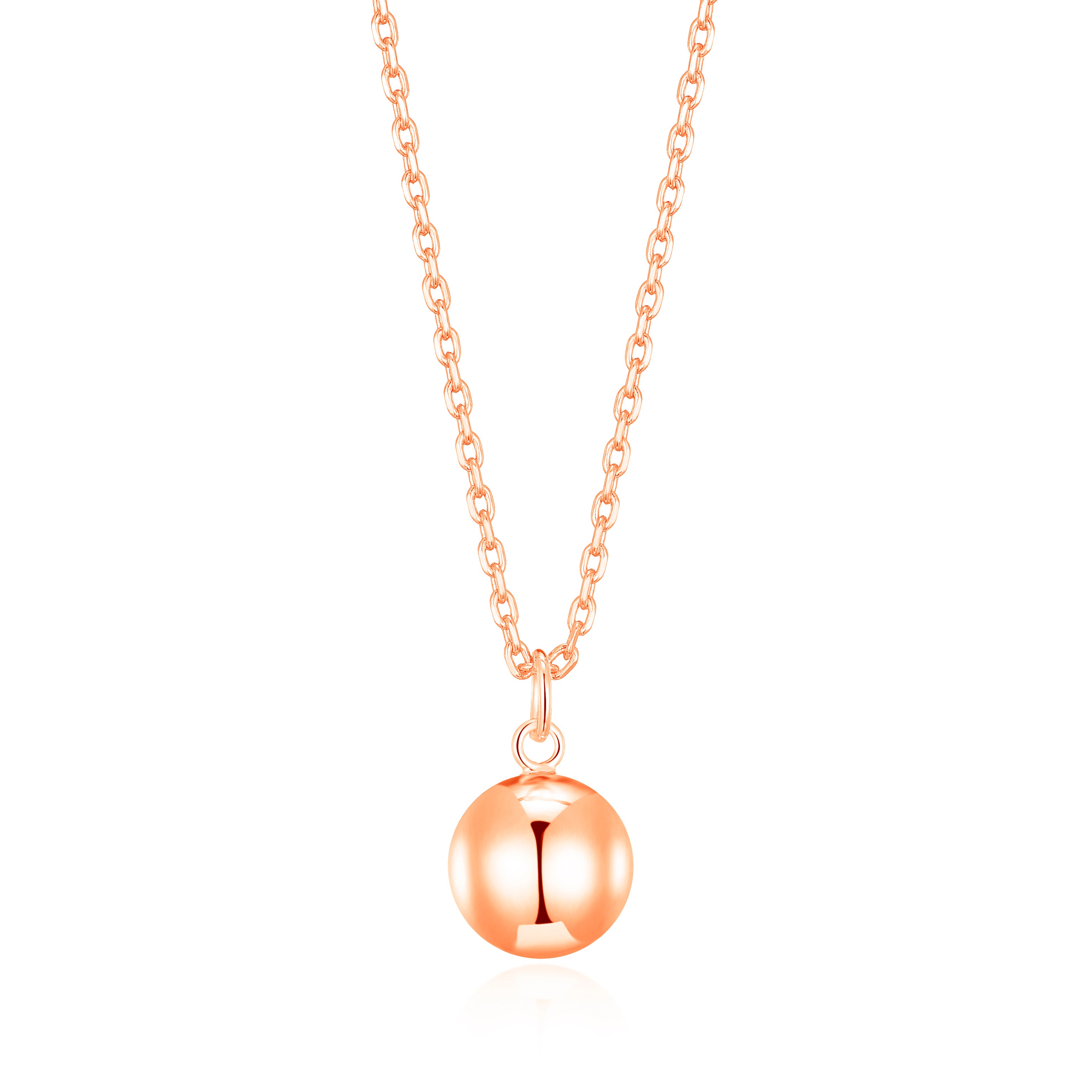 Rose Gold Plated Ball Necklace