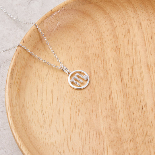 Scorpio Star Sign Zodiac Necklace and Quote Card with Zircondia® Crystals - Philip Jones Jewellery
