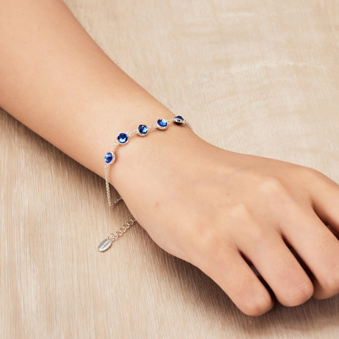 September Birthstone Bracelet Created with Sapphire Zircondia