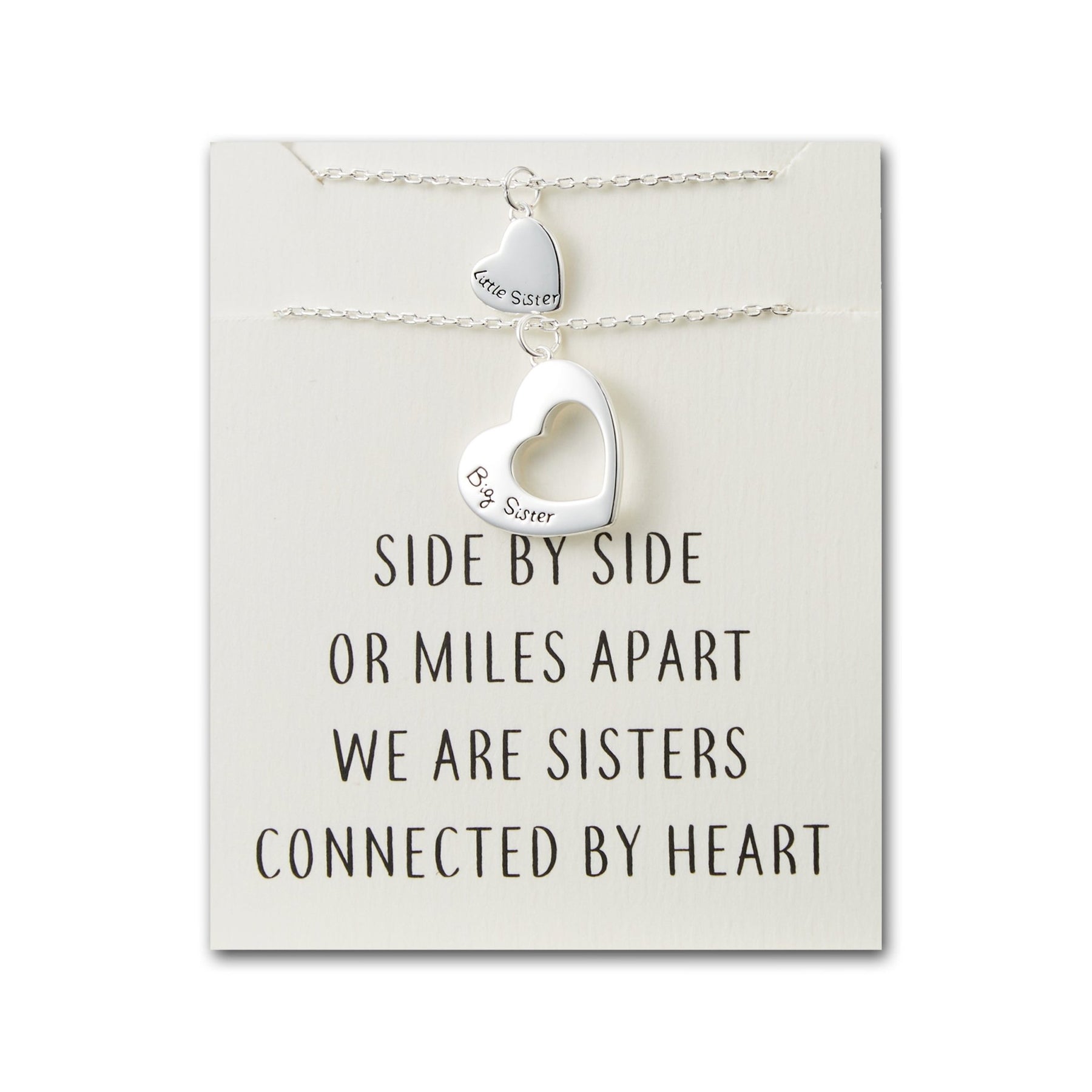 Amazon Big Sis Middle Sis Little Sis Necklace Silver Plated Big