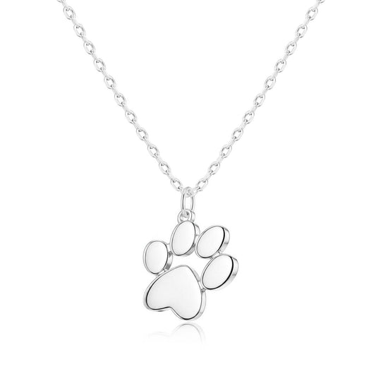 Silver Plated Cat Paw Necklace - Philip Jones