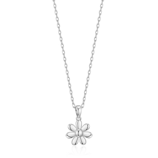 Silver Plated Daisy Necklace - Philip Jones Jewellery