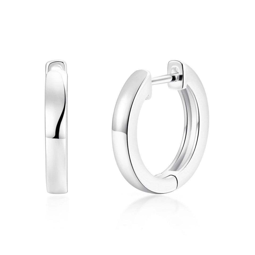 Silver Plated Hoop Earrings – Philip Jones Jewellery