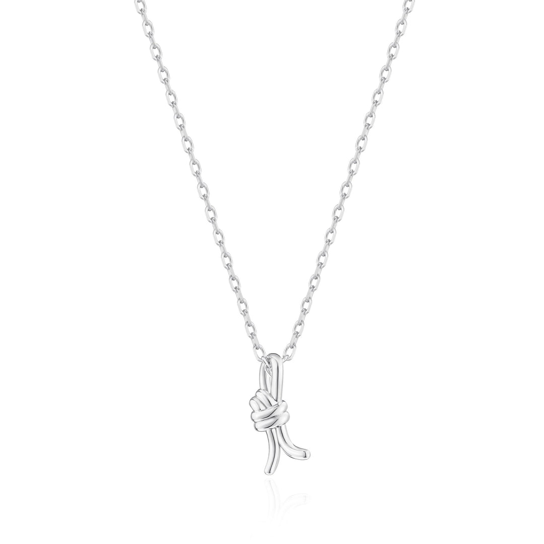 Silver Plated Knot Necklace - Philip Jones Jewellery