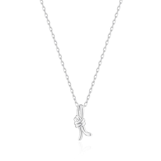 Silver Plated Knot Necklace - Philip Jones Jewellery