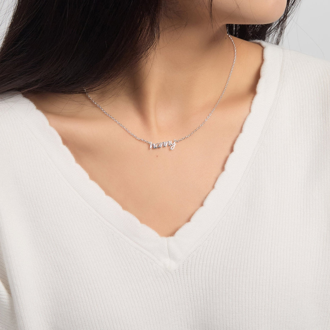 Silver Plated Nanny Necklace - Philip Jones Jewellery