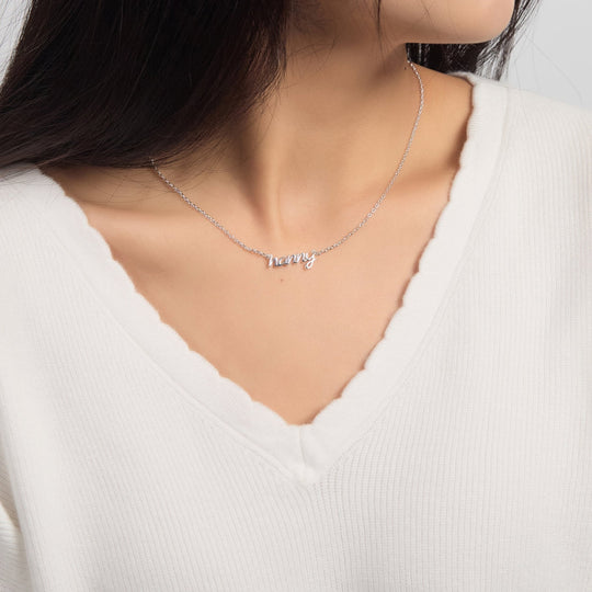 Silver Plated Nanny Necklace - Philip Jones Jewellery