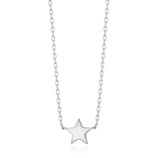 Silver Plated Star Necklace - Philip Jones Jewellery