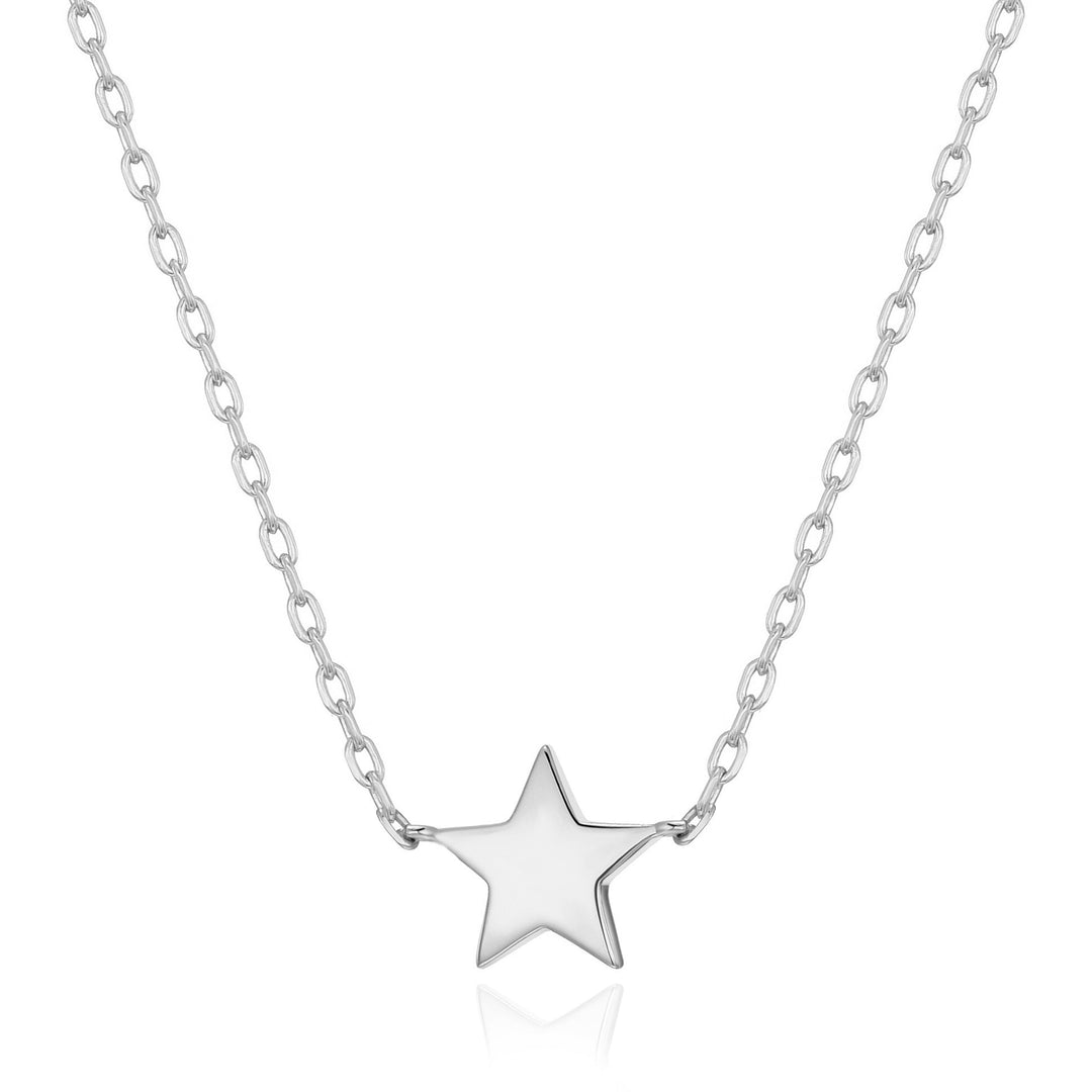 Silver Plated Star Necklace with Quote Card - Philip Jones Jewellery