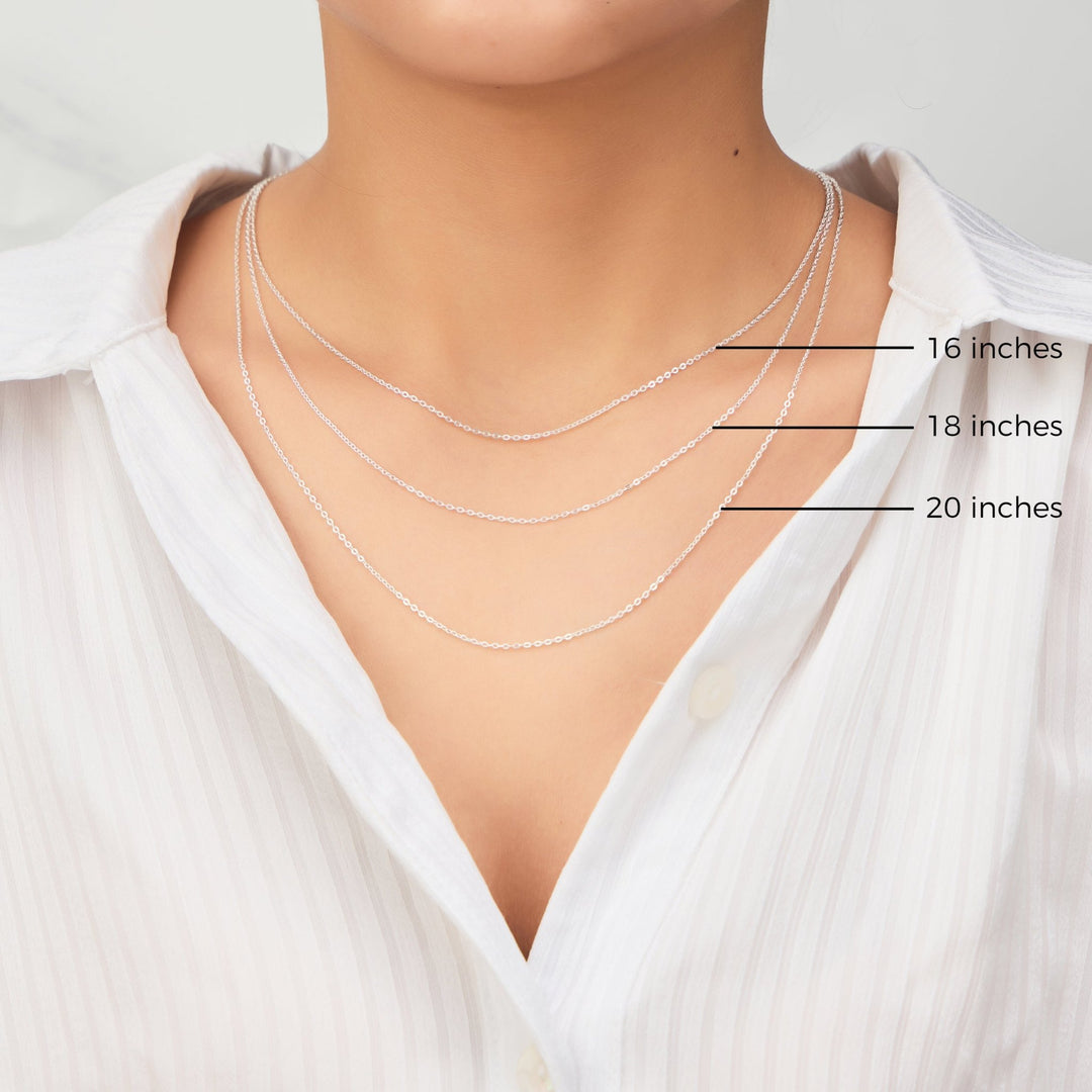 20 Inch Necklace 16 Inch Womens Necklace Chain Sizes Sterling