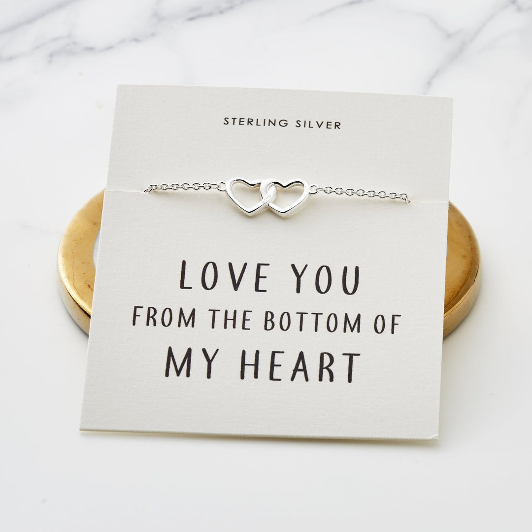 Sterling Silver Bottom of my Heart Bracelet - Philip Jones Jewellery