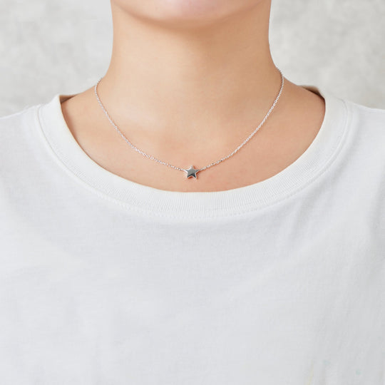 Sterling Silver Friendship Quote Star Set - Philip Jones Jewellery