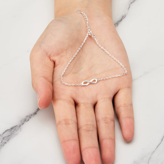 Sterling Silver Infinity Bracelet - Philip Jones Jewellery
