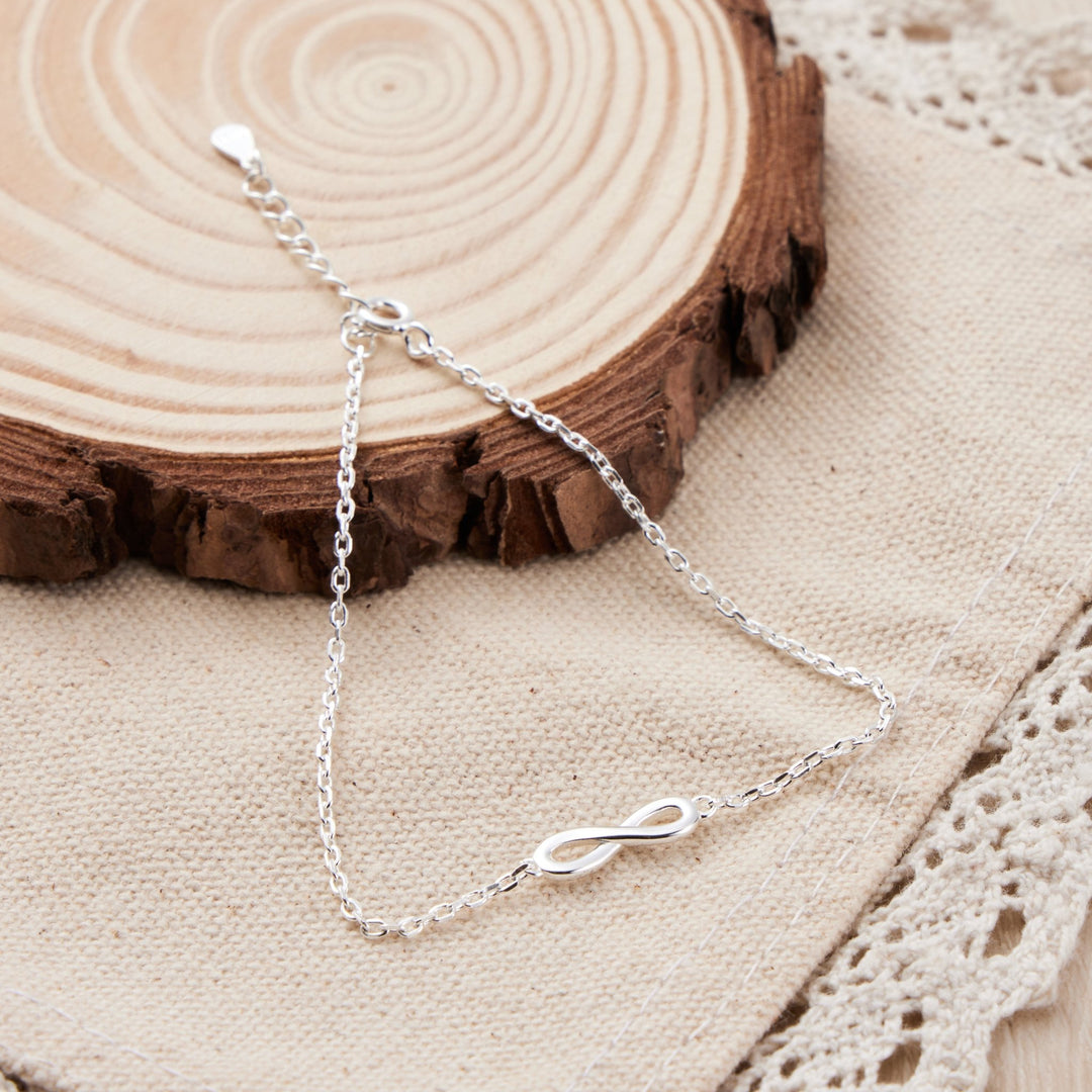 Sterling Silver Infinity Bracelet - Philip Jones Jewellery