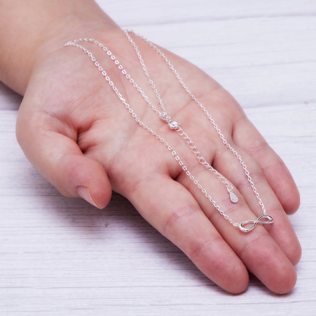 Sterling Silver Infinity Necklace - Philip Jones Jewellery