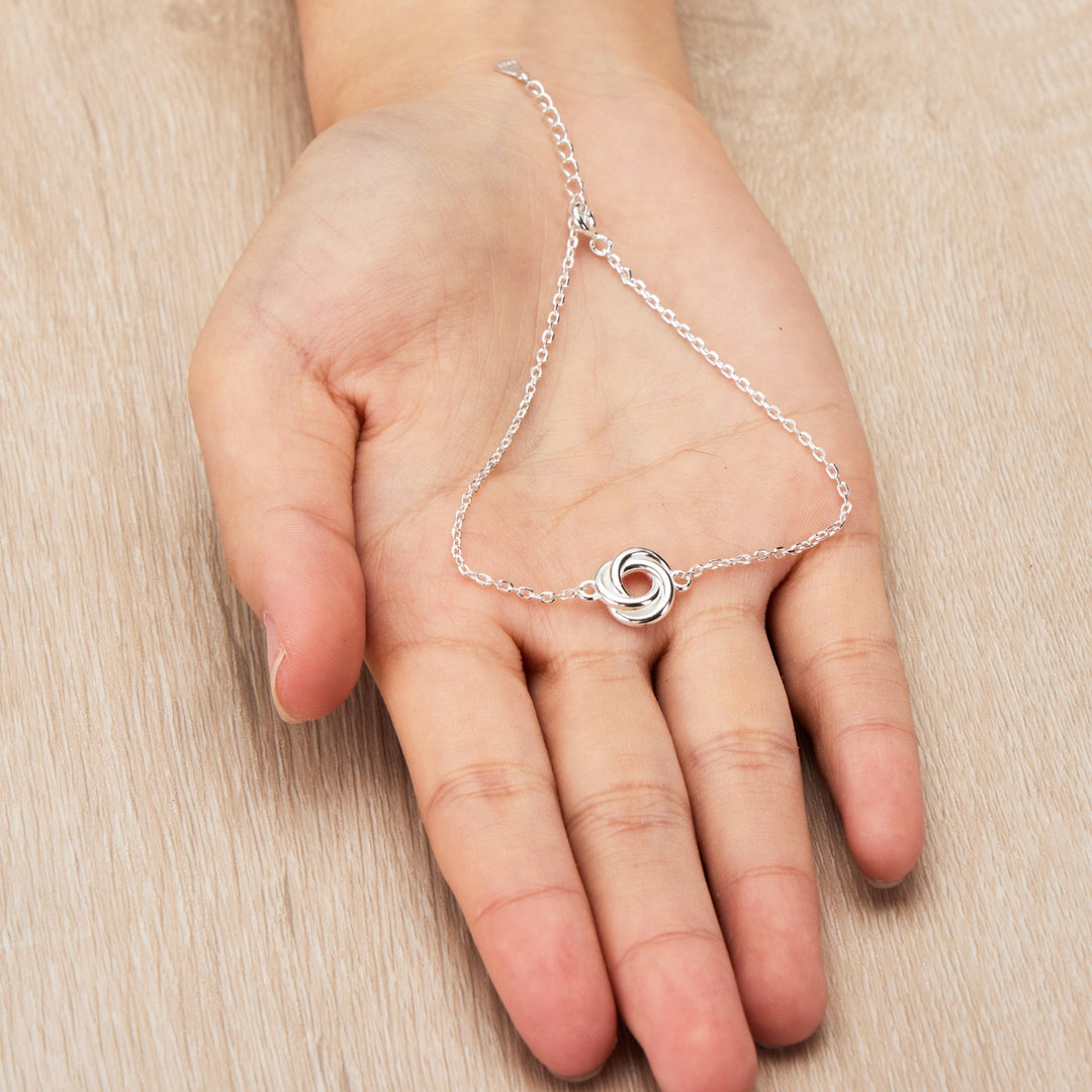 Sterling Silver Knot Bracelet - Philip Jones Jewellery