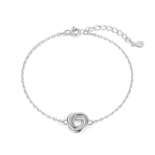 Sterling Silver Knot Bracelet - Philip Jones Jewellery